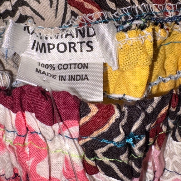 100% Cotton Patchwork Pants - Picture 3 of 3